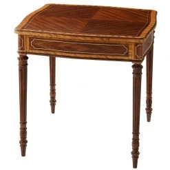 Scully & Scully Mahogany & Etimoe Adolphus Side Table