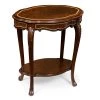 Scully & Scully Walnut Oval Millard Accent Table