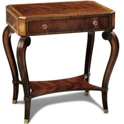 Scully & Scully Crotch Mahogany Occasional Table