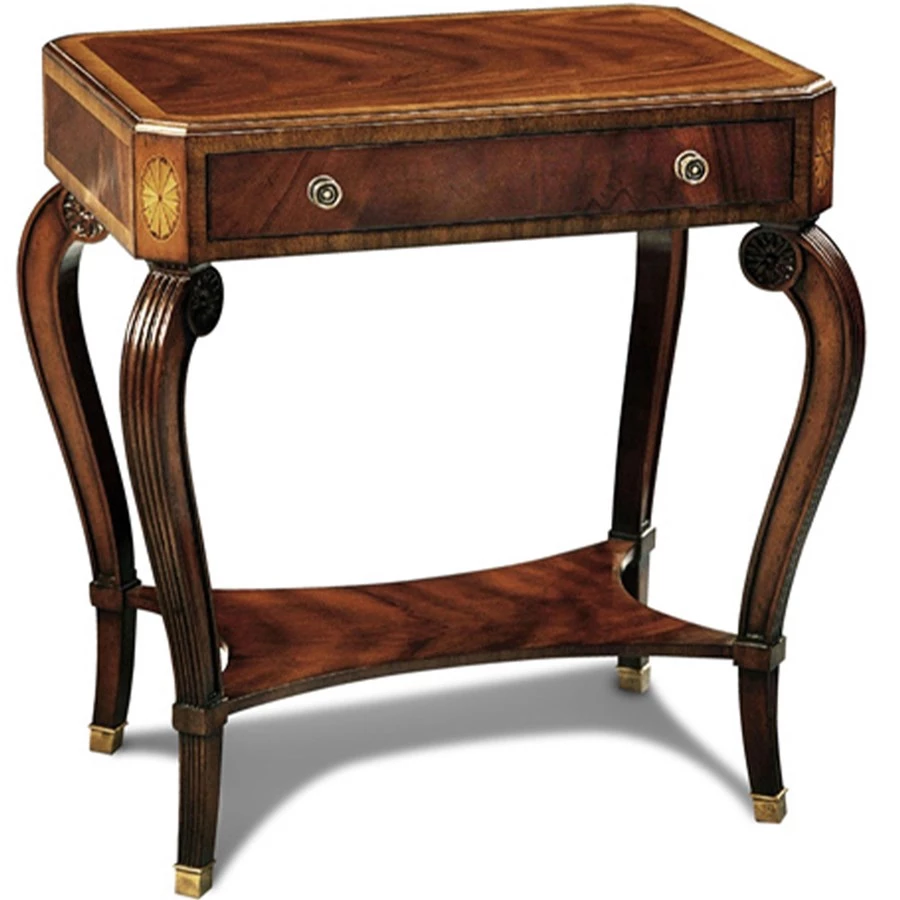 Scully & Scully Crotch Mahogany Occasional Table 1 Scully & Scully Crotch Mahogany Occasional Table
