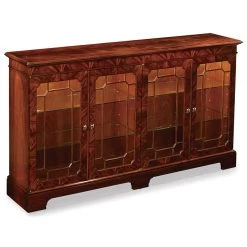 Scully & Scully Mahogany Display Cabinet With Touch Dimmer Lighting