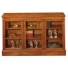Scully & Scully Burr Elm Three Door Bookcase
