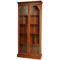 Scully & Scully Mahogany Glass Cabinet With Lighting