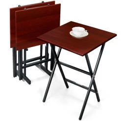 Scully & Scully Mahogany Snack Tables