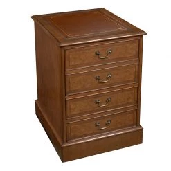 Scully & Scully Burl Walnut File Cabinet
