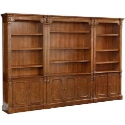 Scully & Scully 3-Piece Myrtle Burlwood Television Cabinet