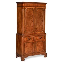 Scully & Scully Mahogany Wine Bar Cabinet