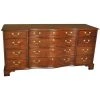 Scully & Scully Mahogany Serpentine Triple Dresser