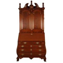 Scully & Scully Mahogany Cabinet On Bombe Chest