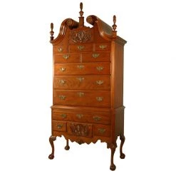 Scully & Scully Mahogany Shell Highboy