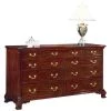 Scully & Scully Mahogany Bombe Dresser