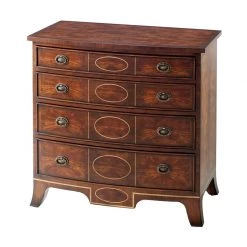 Scully & Scully Regency Mahogany Bedroom Nightstand