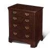 Scully & Scully Crotch Mahogany Drawer Chest