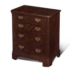 Scully & Scully Crotch Mahogany Drawer Chest