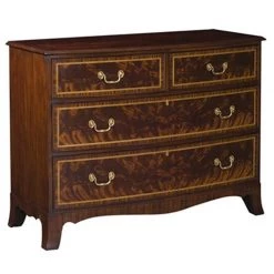 Scully & Scully Mahogany Bowfront Dresser