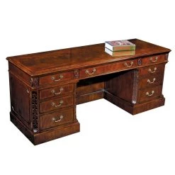 Scully & Scully Mahogany And Oak Computer Desk