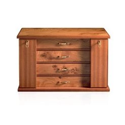 Scully & Scully Briarwood Dresser Top Jewelry Chest