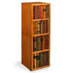 Scully & Scully Tall Leather Books Safe