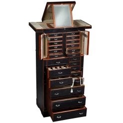 Scully & Scully Il Grande Scrigno Jewelry Armoire, Ebony
