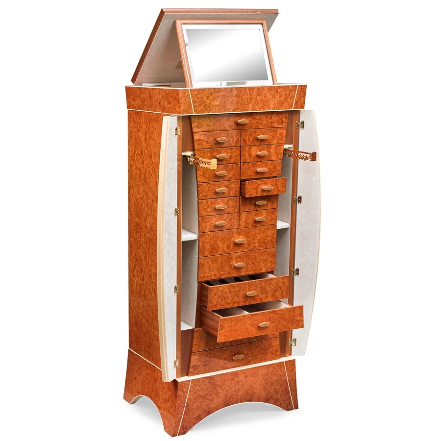 Scully & Scully Briarwood Jewelry Chest 1 Scully & Scully Briarwood Jewelry Chest