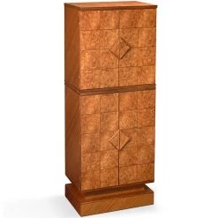 Scully & Scully Armored Jewelry Safe, Elm Briarwood & Mahogany