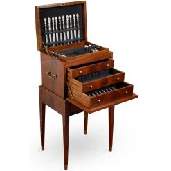 Scully & Scully Mahogany Silver Chest