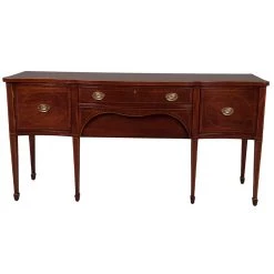 Scully & Scully Wide Mahogany Hepplewhite Sideboard
