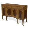 Scully & Scully Satinwood & Mahogany Bow Front Sideboard