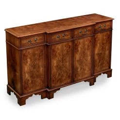 Scully & Scully Burr Elm Extra Large Breakfront Sideboard