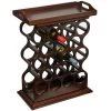 Scully & Scully Mahogany Wine Rack