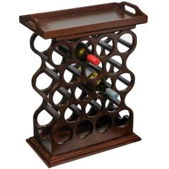 Scully & Scully Mahogany Wine Rack