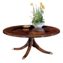 Scully & Scully Mahogany Round Cocktail Table