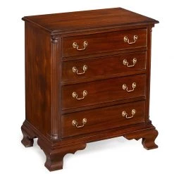Scully & Scully Chippendale Style Mahogany Bedside Chest