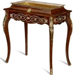Scully & Scully Mother Of Pearl Inlaid Mahogany Jardiniere