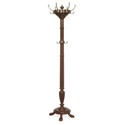Scully & Scully Mahogany Coat Rack Tree