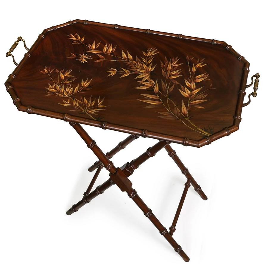 Scully & Scully Bamboo Tray With Stand 1 Scully & Scully Bamboo Tray With Stand