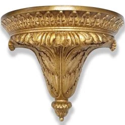 Scully & Scully Mahogany Wall Bracket With Gold Gilt
